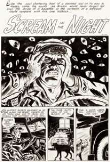  - Mike Roy The Unseen #13 Splash Page 1 Original Art (Standard Comics, 1954)....