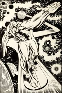 Jack Kirby and Joe Sinnott - Silver Surfer Pin-Up Original Art (1978).... | Heritage