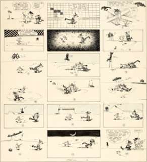 George Herriman Krazy Kat Sunday Comic Strip Original Art dated 3-14-20 (King Features Syndicate, 1920). ... | Heritage