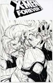 Tom Grummett and Cory Hamscher X-Men Forever 2 #12 Cover Original art (Marvel, 2011)....