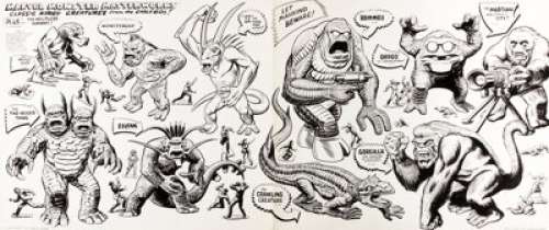 Peter Poplaski "Marvel Monster Masterworks" Illustration Original Art (1992-2006). "Classic -