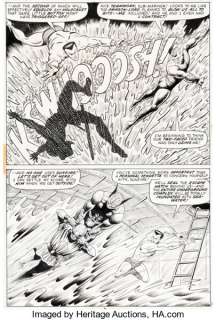 Bill Everett Sub-Mariner #54 Story Page 2 Sunfire Original Art (Marvel, 1972). Bill Everett created Prince -
