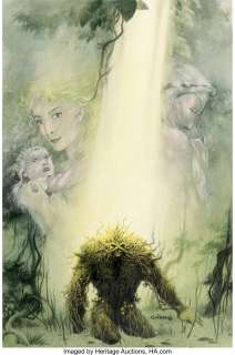 Charles Vess Swamp Thing V2#138 Couverture Originale (DC/Vertigo, 1982).... | Heritage