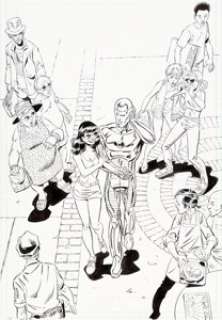 John Byrne and Doug Hazlewood Doom Patrol #15 Splash Page 1 Original Art (DC, 2005)....