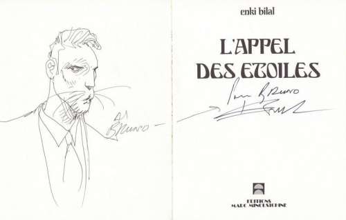 Bilal. Dessin original dédicacé Appel des étoiles | BDEnchères