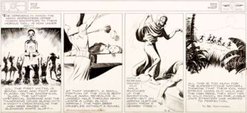 Alex Raymond | Jungle Jim Sunday Comic Strip Original Art dated 11-5-39 (King Features, 1939). | Heritage