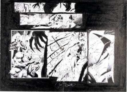 Anthony Winn, Joe Weems V, and Marco Galli - Ripclaw #3 Double Page Spread 18-19 Original Art (Image, 1996).