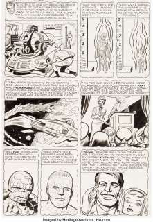 Jack Kirby And Dick Ayers | Fantastic Four #10 Story Page 16 Original Art (Marvel, 1963). | Heritage
