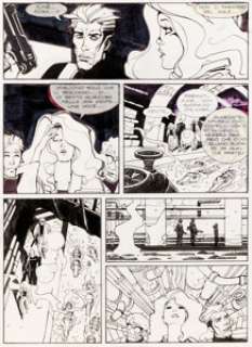 Nicola Mari - Nathan Never #7 Planche 72 (Sergio Bonelli Editore, 1991). Nicola Mari Nathan Never #7 Story Page 72 Original Art (Sergio Bonelli Editore, 1991).