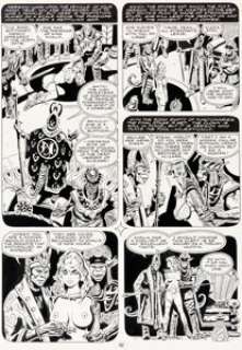 Frank Thorne - 1994 Ghita of Alizarr Planche 82 (Warren, 1980). Frank Thorne 1994 Ghita of Alizarr Story Page 82 Original Art (Warren, 1980).