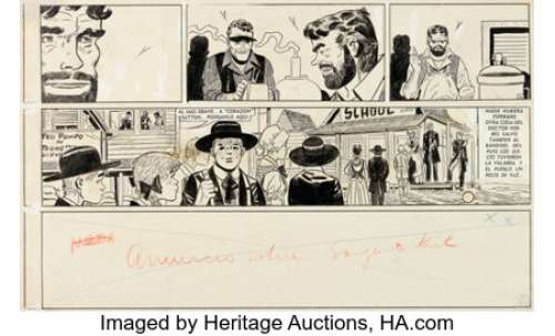 Pratt, Hugo - Hugo Pratt and Héctor GermÃ¡n Oesterheld Sgt. Kirk Story Page 31 Original Art (Misterix, 1953-55)....