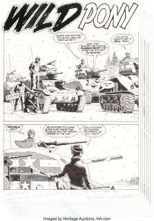Russ Heath - Sgt. Rock Special #2 Haunted Tank Complete 10-Page Story Original Art (DC, 1994).... (Total: 10 Original Art)