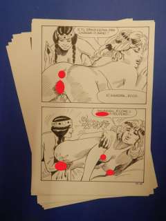 Bruno Marraffa | Macho n. 15 - Bruno Marraffa - 10x Tavole Originali erotiche "Nick dal palo freddo" - Page volante - Exemplaire unique - (1985) | Catawiki