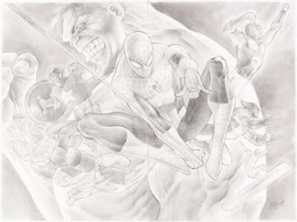 Barrows, Eddy - Eddy Barrows - Marvel Heroes Illustration Original Art (2012)....