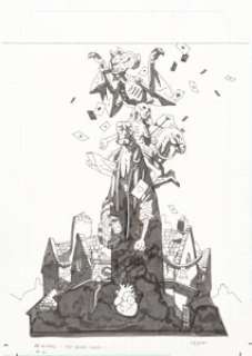 Mignola, Mike | Mike Mignola Hellboy In Hell #6 Cover Original Art (Dark Horse, 2014).... | Heritage
