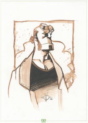 Olivier Vatine | Illustration de Hell Boy | Galerie 9ème Art