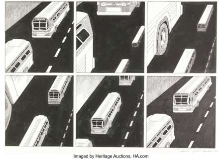 Kirchner, Paul - Paul Kirchner The Bus: From Bus to Bus Comic Strip Original Art (Editions Tanibis, 2012). ...