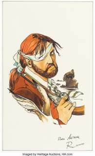 Daniel Redondo Barbe-Rouge Illustration Original Art (Undated)....