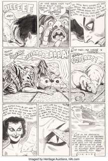 Toth, Alex - Alex Toth and Mike Peppe Out of the Shadows #6 Story Page 8 Original Art (Pines/Standard, 1952)....