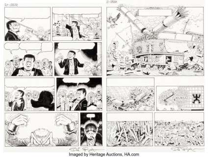 Rosa, Don - Don Rosa The Life and Times of Scrooge McDuck - Uncle Scrooge #292 Story Pages 20-21 Original Art (Gladstone, 1993... (Total: 2 Original Art)