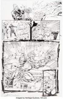 Lee, Jim - Jim Lee and Richard Bennett Savage Dragon #13 Story Page 4 Original Art (Image, 1994)....