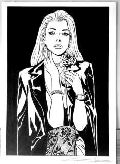 Candita, Giuseppe | Candita, Giuseppe - Original drawing "Tributo a Eva Kant - una rosa per Eva" | Catawiki