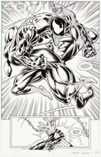Bagley, Mark - Mark Bagley and Randy Emberlin The Amazing Spider-Man #374 Story Page 10 Venom Original Art (Marvel, 1993)....
