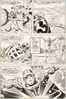 Kirby, Jack - Jack Kirby and Mike Royer Forever People #11 Story Page 17 Infinity Man Original Art (DC, 1972)....