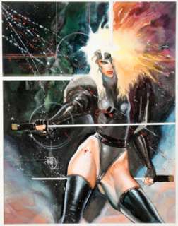 Beachum, Mark - Mark Beachum Samuree #7 Cover Painting Original Art (Continuity, 1990)....