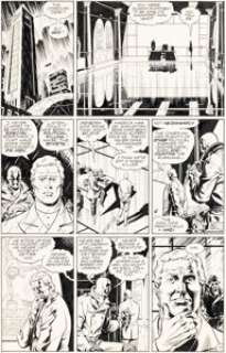 Gibbons, Dave | Dave Gibbons and John Higgins Watchmen #1 Story Page 17 Original Art and Color Guide (DC, 1986).... (Total: 2 Original Art) | Heritage