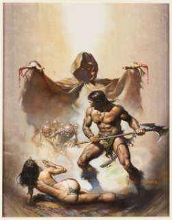 Vallejo, Boris - Boris Vallejo Savage Sword of Conan #12 Cover Painting Original Art (Marvel, 1976)....