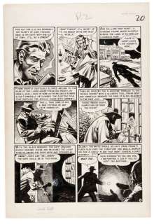 JACK DAVIS EC COMIC â€œCRIME SuspenStoriesâ€ ORIGINAL ART PAGE. | Hake’s
