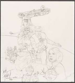 Dave Dorman - Star Wars: A New Hope - The Special Edition #2 Cover Preliminary Original Art (Dark Horse, 1997)....
