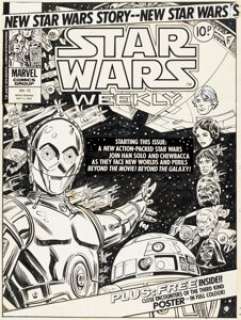 Howard Bender And Tony Dezuniga | Star Wars Weekly #13 Cover Original Art dated 5-3-78 (Marvel, 1978).... | Heritage