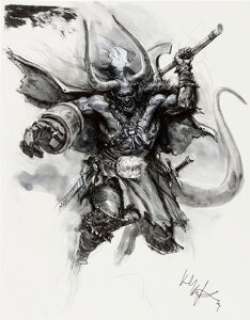 Karl Kopinski Warhammer Illustration Original Art (undated).