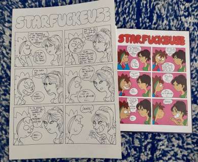 Bruller, Hélène | Bruller, Hélène - Planche originale + album - Starfuckeuse - (2014) | Catawiki