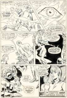 Don Heck, Werner Roth, and John Tartaglione - The X-Men #49 Story Page 15 First Lorna Dane (Polaris) Original Art (Marvel, 1968).