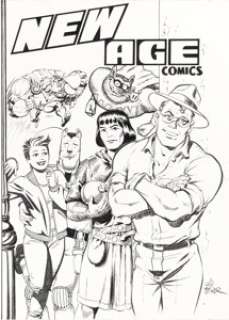 Will Eisner, Jaime Hernandez, and Others - New Age Comics #1 Cover Original Art (Fantagraphics, 1985).