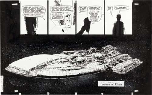 Don Simpson - Border Worlds #1 Double Page Spread 30-31 Original Art (Kitchen Sink Press, 1986).