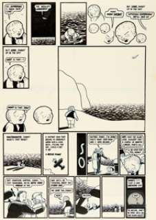 Chris Ware - Blab! #7 Jimmy Corrigan Story Page Original Art (Kitchen Sink Press, 1992).