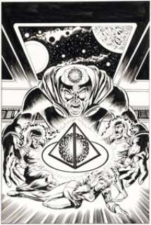 Joe Brozowski (aka J.J. Birch) and Tom Palmer - Star Trek #12 Cover Original Art (Marvel, 1981).