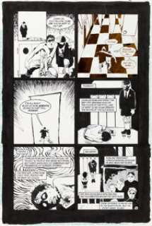 Matt Wagner and Malcolm Jones III Sandman #25 Dead Boy Detectives Story Page 19 Original Art (DC, 1991).