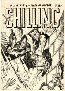 Horror Comic Artist Chilling Tales #16 Cover Original Art (Youthful, 1953). | Heritage