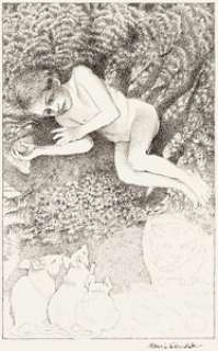 Maurice Sendak Fly By Night Open Eyes Study 3 Original Art (Farrar. Straus & Giroux, 1976). | Heritage