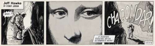 Sydney Jordan Jeff Hawke #H5016 Daily Comic Strip Original Art (London Daily Express, 1970).