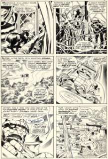 Jack Kirby and Joe Sinnott Fantastic Four #94 Story Page 4 First Appearance of Agatha Harkness Original Art (Marvel, 1970).