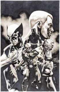 Cafu Powers of X #6 Variant Cover Original Art (Marvel, 2019).