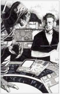 Travis Charest Wildcats #6 Lord Emp and Maul Splash Page 4 Original Art (DC/WildStorm, 2000).