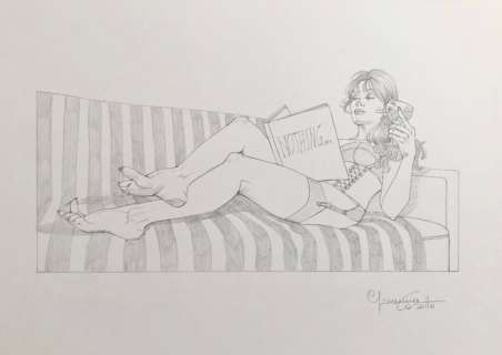 Giovanna Casotto | Giovanna Casotto - Illustrazione originale a matita #3 | Catawiki