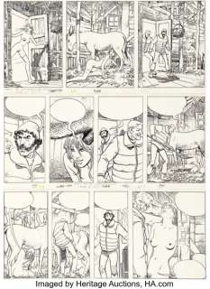 Milo Manara Le Déclic, Une Femme Sous Influence #1 Story Page 41 Original Art (L‘Écho des Savanes/Albin Michel, 1984).